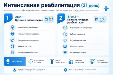 Реабилитация за 21 день в Мензелинске